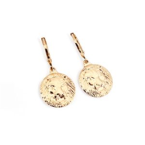 Argolinha Clic Leão Banhada a Ouro 18k